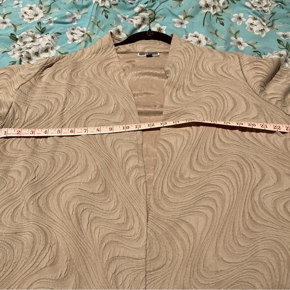 JM Collection Woman’s jacket size 1x beige - Picture 10 of 11